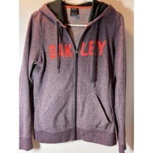 Oakley | Women Oakley Zip Up Hoodie Jacket Purple With Orange